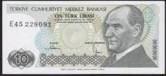 7.Emisyon 2.Tertip 10 Lira E45 228081 Çil