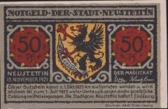 Almanya 50 Pfennig Notgeld 1921 Çil