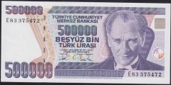 7.EMİSYON 3.TERTİP 500000 LİRA E83 375472 ÇİL