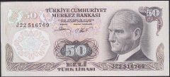 6.Emisyon 2.Tertip 50 Lira J22 516769 Çilaltı Çil