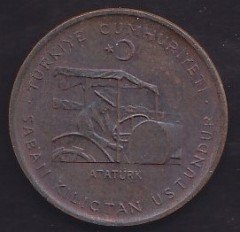 1971 YILI 10 KURUŞ FAO ÇÇT ÇİLALTI eski para mezat