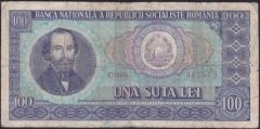 ROMANYA 100 LEİ 1966 TEMİZ