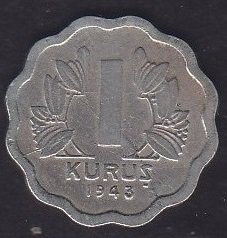 1943 YILI 1 KURUŞ eski para