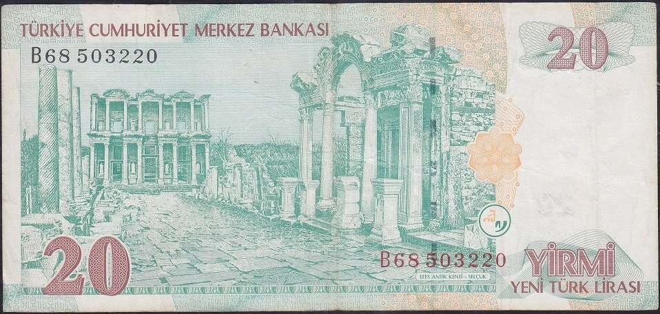 8.Emisyon 20 YTL B68 503220 Çok Temiz