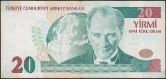 8.Emisyon 20 YTL B68 503220 Çok Temiz