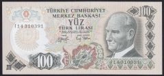 6.EMİSYON 2.TERTİP 100 LİRA I14 310391 ÇİL