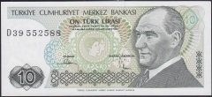 7.Emisyon 2.Tertip 10 Lira D39 552588 Çil