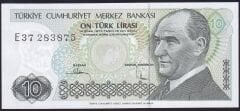 7.Emisyon 2.Tertip 10 Lira E37 283875 Çil