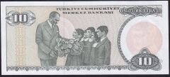 7.Emisyon 2.Tertip 10 Lira E37 283875 Çil