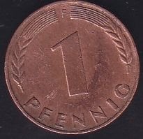 Almanya 1 Pfennig 1950 F