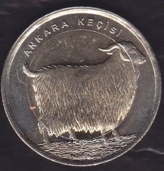 2015 TARİHLİ 1 LİRA ANKARA KEÇİSİ HATIRA PARASI - KARARMA VAR eski para alan yerler
