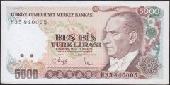 7.Emisyon 4.Tertip 5000 Lira H35 840005 Çilaltı Çil