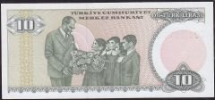 7.Emisyon 1.Tertip 10 Lira C04 307956 Çil Kısa Kaş