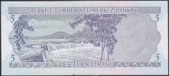 6.Emisyon 2.Tertip 5 Lira K79 047595 Çil