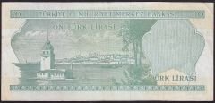 6.Emisyon 2.Tertip 10 Lira K80 230287 Çok Temiz+