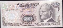 6.Emisyon 2.Tertip 50 Lira J11 258525 Çilaltı Çil