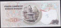 6.Emisyon 2.Tertip 50 Lira J11 258525 Çilaltı Çil