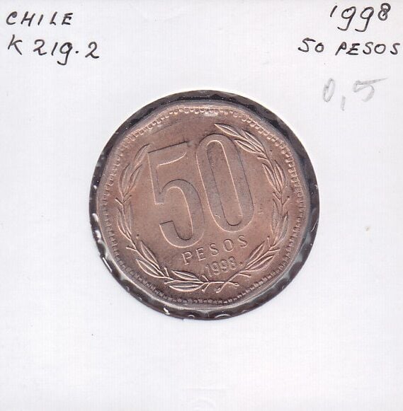 Şili 50 Pesos 1998