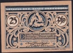 Almanya 25 Pfennig Notgeld 1920 Çil