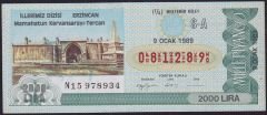 1989 9 Ocak Beşte Bir Bilet - S-A Serisi