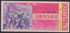 1977 29 EKİM YARIM BİLET