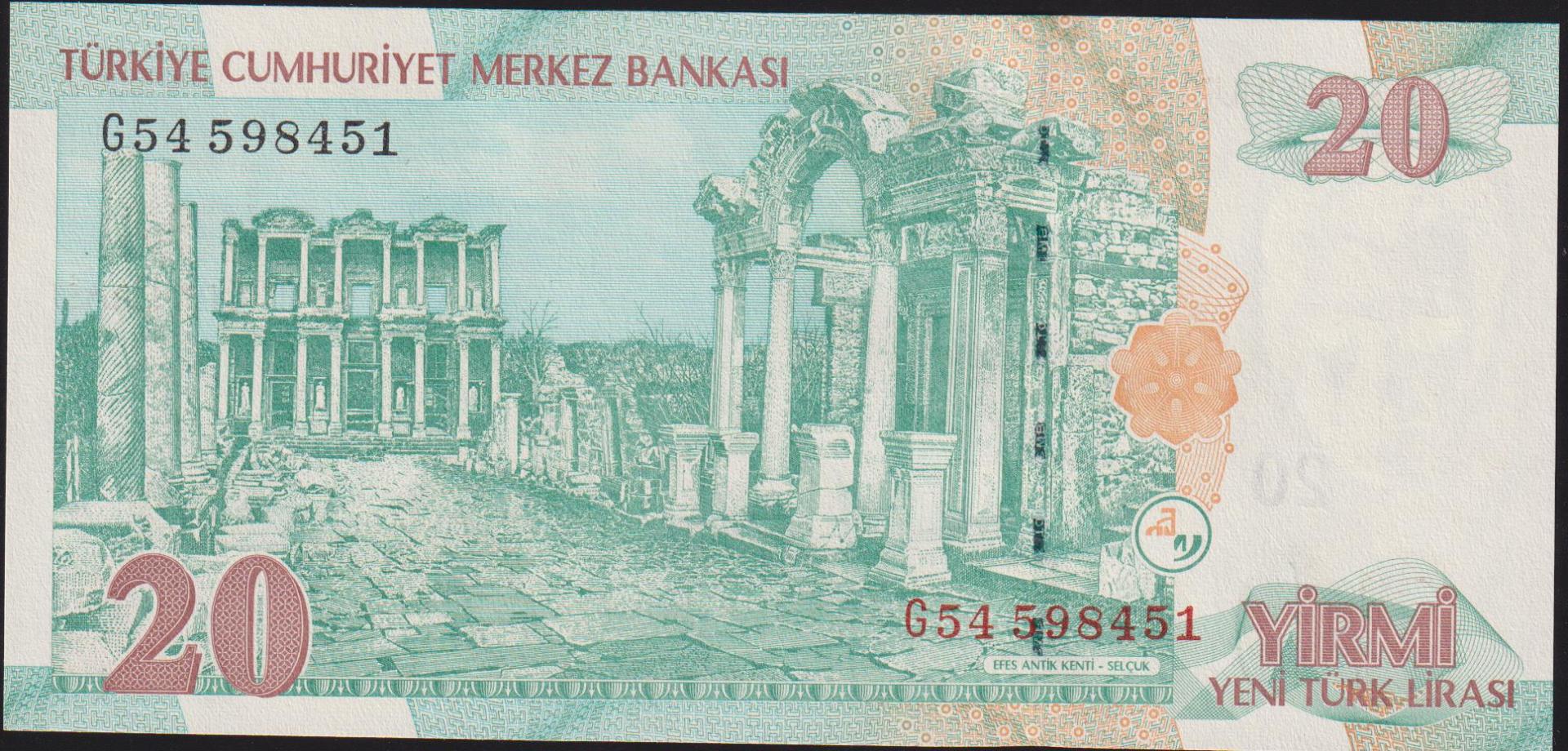 8.Emisyon 20 YTL G54 598451 Çilaltı Çil