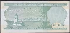 6.Emisyon 2.Tertip 10 Lira K75 301084 Çilaltı Çil