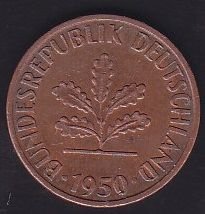 Almanya 1 Pfennig 1950 J