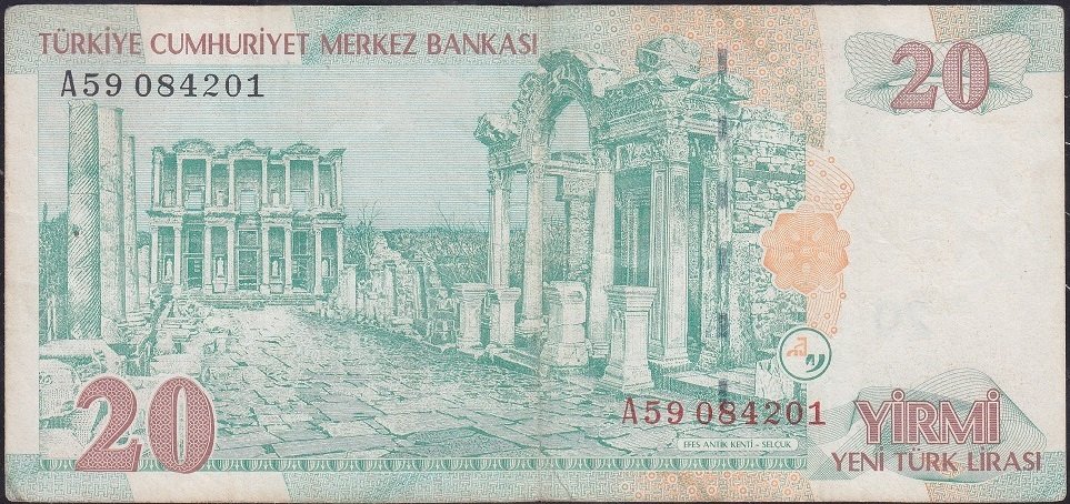 8.Emisyon 20 YTL A59 084201 Çok Temiz