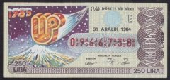 1984 31 ARALIK ÇEYREK BİLET E SERİSİ