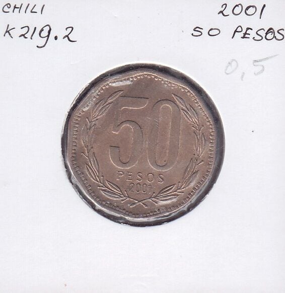 Şili 50 Pesos 2001