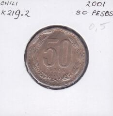 Şili 50 Pesos 2001