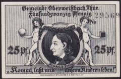 Almanya 25 Pfennig Notgeld 1921 Çil