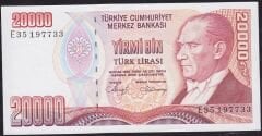 7.Emisyon 1.Tertip 20000 Lira E35 197733 Çilaltı
