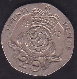 İngiltere 20 Pence 1982