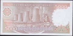 7.Emisyon 4.Tertip 5000 Lira G89 672995 Çil
