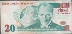 8.Emisyon 20 YTL A20 454988 Çok Temiz