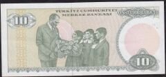 7.Emisyon 1.Tertip 10 Lira B70 790580 Çok Çok Temiz+ ( Kısa Kaş )