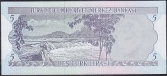 6.Emisyon 2.Tertip 5 Lira K72 401111 Çil