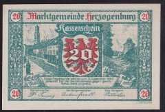 AVUSTURYA 20 HELLER NOTGELD 1920 ÇİL