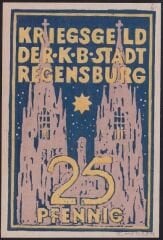 Almanya 25 Pfennig Notgeld 1918 Çil