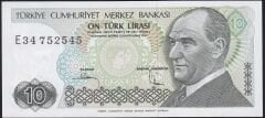 7.Emisyon 2.Tertip 10 Lira E34 752545 Çilaltı Çil