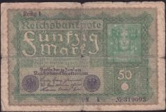 Almanya 50 Mark 1919 Temiz