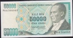 7.Emisyon 2.Tertip 50000 Lira M04 566083 Çilaltı Çil