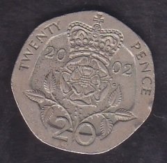 İNGİLTERE 20 PENCE 2002