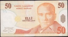 8.Emisyon 50 YTL E09 152333 Çok Temiz