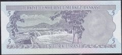 6.Emisyon 2.Tertip 5 Lira K69 194755 Çil