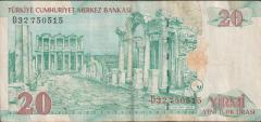 8.Emisyon 20 YTL D32 750515 Çok Temiz+