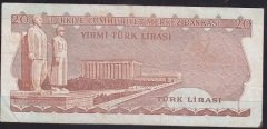 6.EMİSYON 1.TERTİP 20 LİRA B27 089299 ÇOK TEMİZ