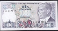 7.Emisyon 2.Tertip 1000 Lira G49 132133 Çil